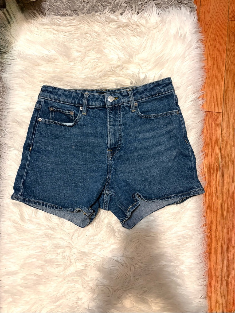Dark Wash Denim Shorts